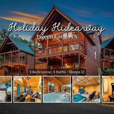 Holiday Hideaway 3 Bedroom - Sleeps 12, Hot Tub, Theater & Breathtaking Views!
